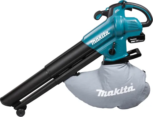 Makita DUB187T001 Akku-Gebläse - inkl. Akku Ladestation, leistungsstark mit max. Luftgeschwindigkeit von 64 m/s