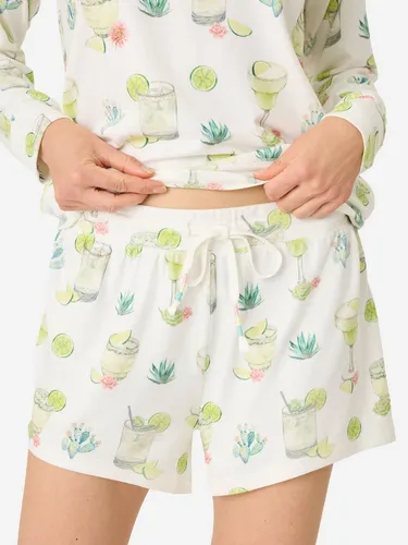 PJ Salvage Pyjamashorts Limes & Sunshine - Bequeme Damen-Pyjama-Shorts aus der Limes & Sunshine Kollektion, ideal für entspannte Nächte und süße Träume.