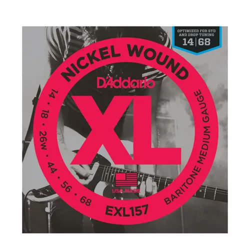 D'Addario E-Git.Saiten EXL157 14-68 Nickel Wound