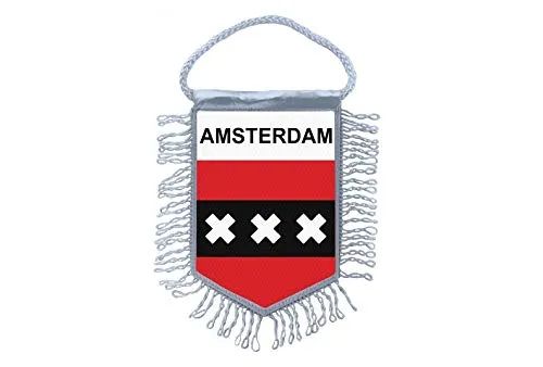 Akachafactory Wimpel mini Flagge Fahne flaggen miniflagge Amsterdam