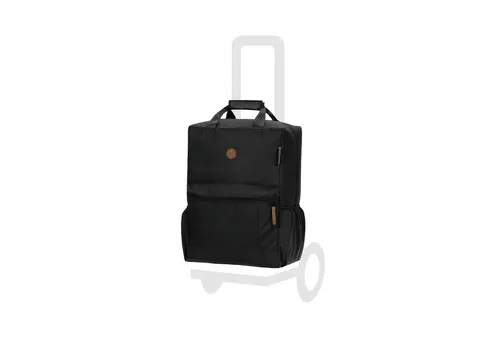 Andersen Einkaufstrolley Tasche Carl schwarz, wasserabweisend - Praktische Einkaufstrolley Tasche mit 44 L Volumen, wasserabweisend und leicht abnehmbar. Ideal für den täglichen Einkauf und mit integrierter Rucksackfunktion für zusätzlichen Komfort.