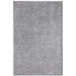 carpet city Hochflor-Teppich 150x150 cm, Grau - Teppiche & Böden, Hochflorteppiche & Shaggys – Pflegeleichter und strapazierfähiger Hochflor-Teppich, ideal für Fußbodenheizung, verleiht jedem Raum Wärme und Gemütlichkeit.