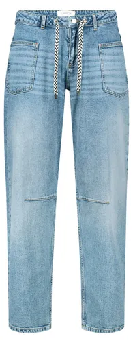 Cartoon Hose Jeans 1/1 LAEng 8619 Middle Blue 44 - Bequeme Loose Fit Jeans mit High Waist und praktischen aufgesetzten Taschen. Ideal für lässige Outfits, mit Reißverschluss und Bindeband für individuellen Style.