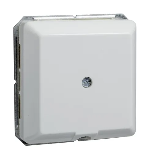 Elso 203024 Anschlussdose mit Zugentlastung, für Leitungen bis Ø 8 mm, hochkratzfest, Fashion, reinweiß glänzend