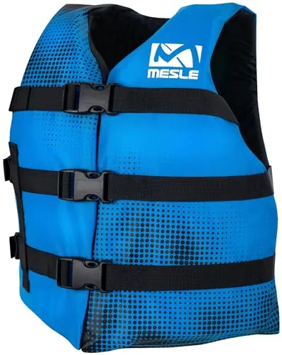 MESLE Schwimmweste Kinder Sportsman, leichte 50N Schwimmhilfe für Mädchen & Jungs, Auftriebsweste für SUP, Kajak, Wakeboard, Wasserski, Schwimmweste Kinder 7-10 Jahre