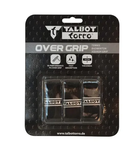 Talbot Torro Overgrip Griffband 0.6mm schwarz 3er