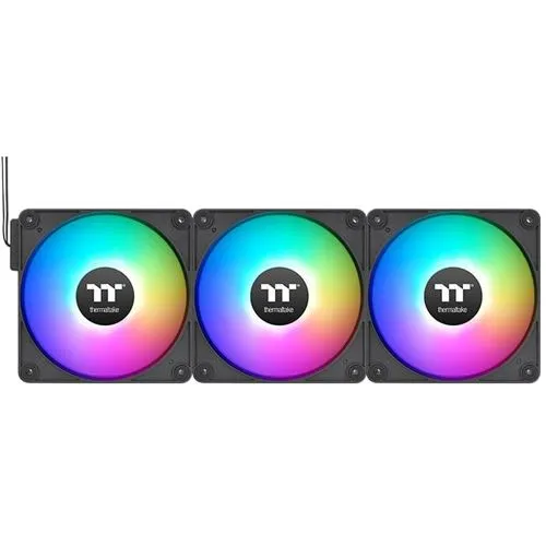 Thermaltake CT120 EX Reverse ARGB | 3 Fan Pack - Gehäuselüfter mit einzigartigem Reverse-Design für optimalen Luftstrom und beeindruckende ARGB-Beleuchtungseffekte, steuerbar über gängige Mainboard-Software.