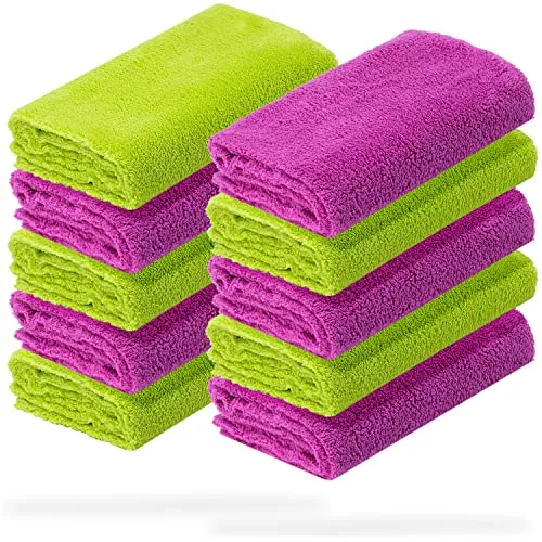 detailmate 10er Set Microfasertuch Ultra weich - Mikrofasertücher für die Autopflege von außen, ideal für schonendes, schlierenfreies Arbeiten dank 550 GSM und randlosem Schnitt.