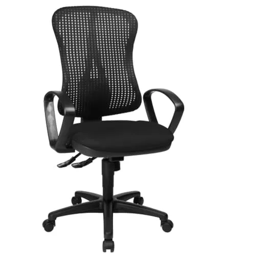 TOPSTAR Bürostuhl HJH Solution PRO AL.B2 schwarz - Bürostuhl mit stufenloser Sitzhöhenverstellung und ergonomischer Rückenlehne, ideal für langes Sitzen im Büro.