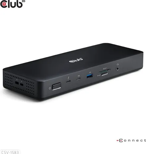 Club3D Thunderbolt4 16-in-1 Dockingstation mit 4 Displays - Weiteres Notebook-Zubehör, bietet vielseitige Anschlussmöglichkeiten und unterstützt bis zu 4 externe Displays für maximale Produktivität.