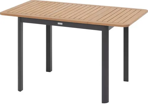 Ausziehbarer Gartentisch FOLYA Eukalyptus & Graphit