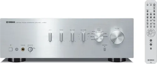 Yamaha A-S501 Stereo-Vollverstärker mit D/A-Wandler Silber - Hifi-Verstärker mit vergoldeten Lautsprecheranschlüssen und digitalen Audio-Eingängen für optimale Klangqualität, ideal für Musikliebhaber und Heimkino-Enthusiasten.
