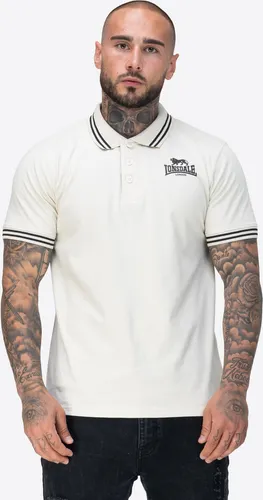 Herren Poloshirt normale Passform RHODES Beige/Black S Lonsdale