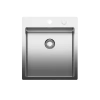 Naber Einbauspüle Corno Piu 50 cm - Edelstahl - Sanitäranlagen & Zubehör, hochwertige Einbauspüle mit flachem Rand für flächenbündigen Einbau und praktischem Siebkorbventil.