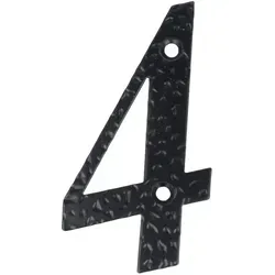 Schwarz Beschichtete Hausnummern 0-9 Buchstaben A-h Hausziffern Zimmertürnummern Landhausstil 3