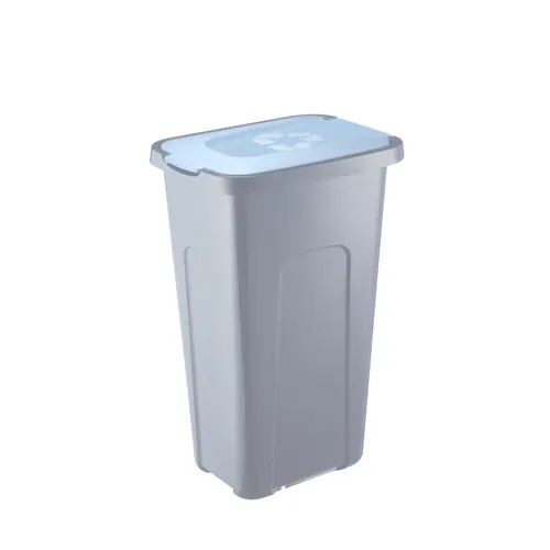 Mülleimer 30l Deckel PAFEN Abfalleimer Abfalltonne Mülltrennung Blau