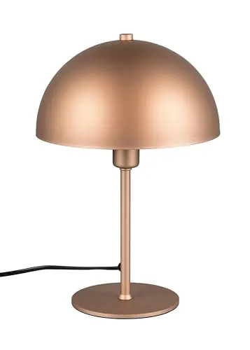 Trio Leuchten Tischleuchte Nola 506200165, Metall Coffee - Stilvolle Tischleuchte Nola aus Metall in Coffee-Farbe, ideal für gemütliche Beleuchtung. Höhe 30,5 cm, Durchmesser Schirm 20 cm. Leuchtmittel nicht enthalten, empfohlenes E14 max. 40 Watt.