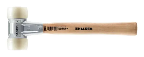 Halder Schonhammer Baseplex 50 mm Nylon - 3908.050 - Hämmer, ideal für präzises Arbeiten ohne Beschädigung empfindlicher Oberflächen dank weichem Nylonkopf.