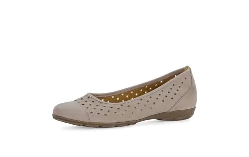 Gabor Damen Klassische Ballerinas, Frauen Flats,Slip-ons,Freizeitschuhe,sportlich,Ballerinen,Pumps,Halbschuhe,Sommerschuhe,leinen,35.5 EU / 3 UK