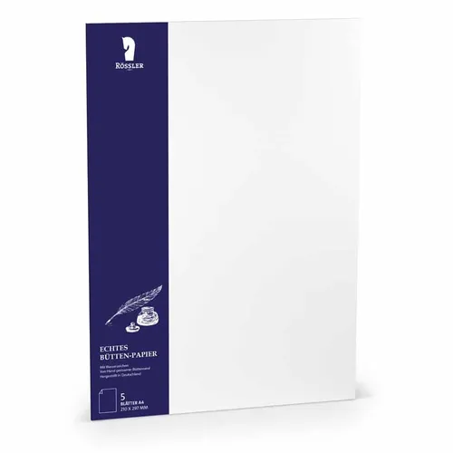Rössler  Bütten Einzelblatt DIN A4 von Rössler
