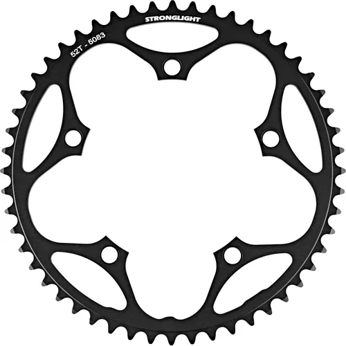 STRONGLIGHT Kettenblatt Type 130 S – 52 Zähne, 9/10-fach, schwarz - Kettenblätter für präzise Schaltung, langlebig und ideal für sportliche Radfahrer.