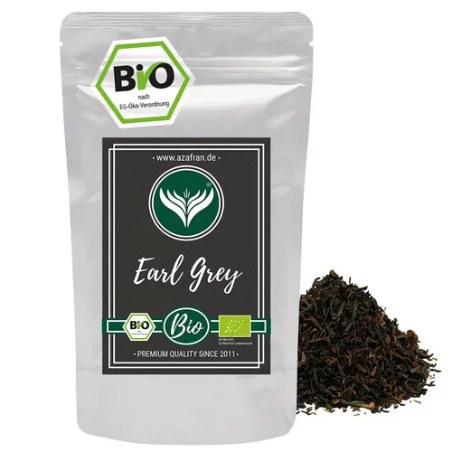 BIO Earl Grey , Schwarzer Tee (Darjeeling) mit Bergamotte öl 500g
