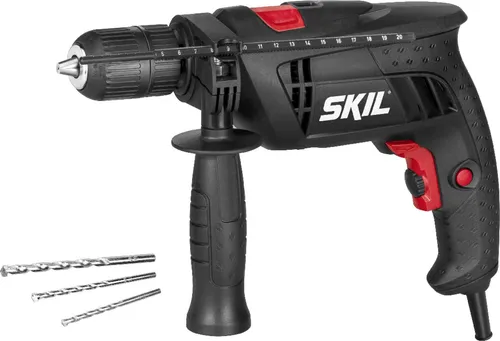 Skil Schlagbohrmaschine 6290 AA - 710W, 13mm mit Drehzahlvorwahl - Schlagbohrmaschine für Mauerwerk mit 13-mm-Schnellspannbohrfutter, hoher Schlagzahl und praktischem Tiefenanschlag für präzises Arbeiten.