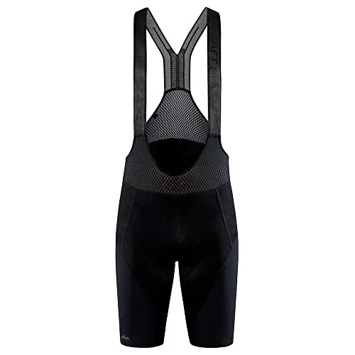 Craft ADV AERO BIB Shorts M Black XL - Fahrradhosen aus Lycra Sport Energy Material mit 4-Wege-Stretch, reduzieren Muskelvibrationen und bieten perfekten Halt dank Silikongripper. Ideal für leistungsorientierte Radfahrer!