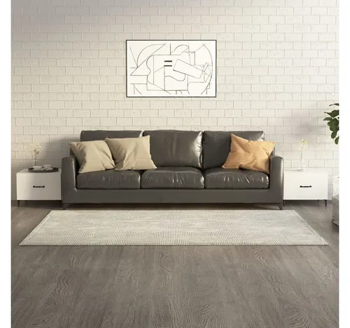 furnicato Couchtisch Couchtische mit Metallbeinen 2 Stk. Hochglanz-Weiß 50x50x40 cm (1-St)