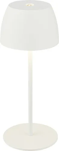 DiKa LED Akku-Tischleuchte Serina Mini Touch weiß 20 x 8 cm warmweiß