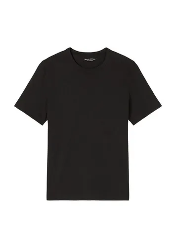 Marc O'Polo Rundhals-T-Shirt - Hochwertige Baumwolle in Schwarz - Rundhalsshirt aus 100% Baumwolle, ideal für einen lässigen Look. Angenehm weich und pflegeleicht, perfekt für jeden Tag.