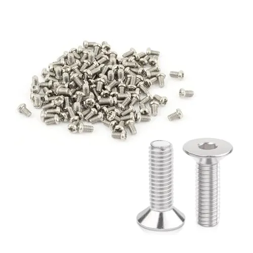 Senkkopfschrauben M6 X 30 Mm，20 Stück M6 Senkkopfschrauben Torx Edelstahl 304，Edelstahl – Innensechskant，für Maschinen, Geräte Und Möbel