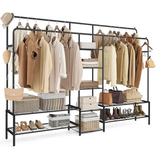 SONGMICS Kleiderständer Schwarz von SONGMICS