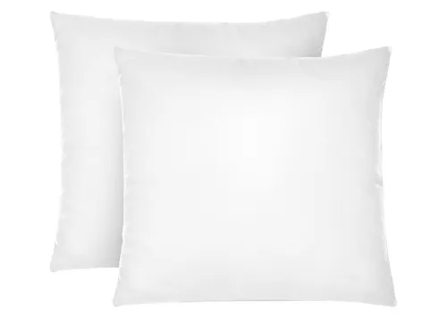 Biberna Kissenbezug Weiß 40 x 40 cm 2 Stück Feinjersey 100% Baumwolle