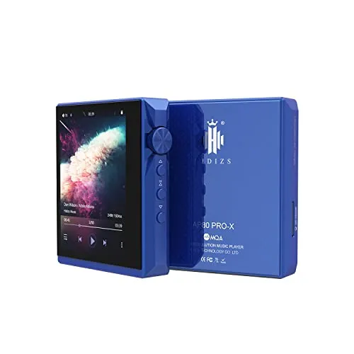 Hidizs AP80 PRO-X Tragbarer symmetrischer verlustfreier MQA-Bluetooth-Musikplayer mit Zwei ESS9219C-DAC-Chips und unterstützt MQA 8X/LDAC/apt-X/AAC/USB DAC/DSD256/HiBy Link Hi-Res Audio Wireless DAP