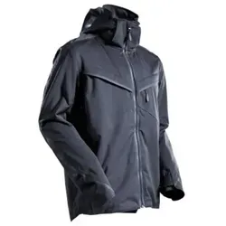 22001-657 Hard Shell Jacke - Schwarzblau, XS - Funktionsjacke aus ultraleichtem Stretchgewebe, atmungsaktiv, winddicht und wasserabweisend. Ideal für Outdoor-Aktivitäten mit abnehmbarer Kapuze und reflektierenden Elementen für erhöhte Sichtbarkeit.