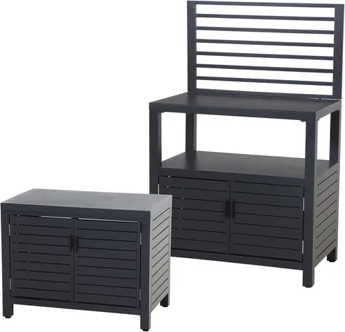 Outdoor Kitchen Texas 2er-Set Grill - Grills für den perfekten BBQ-Spaß im Freien, inklusive robustem Design und einfacher Handhabung für unvergessliche Grillabende.