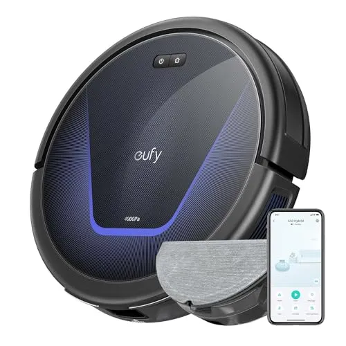 eufy G50 Hybrid - Saug- und Wischroboter, leise mit nur 55 dB und automatischer Teppicherkennung für gründliche Reinigung