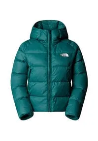 The North Face Women Hyalite Down Hoodie TNF Black (L) - Jacke mit recycelten Daunen für hervorragende Wärmeisolierung und minimalem Gewicht – ideal für Wanderungen und den urbanen Lifestyle.