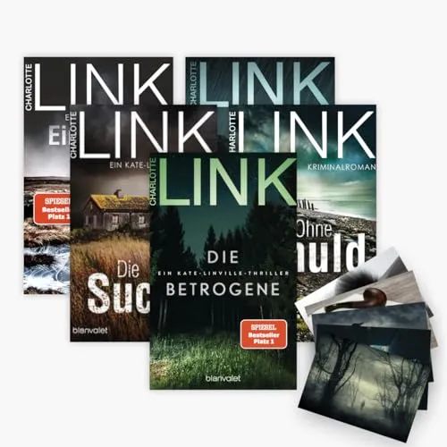 Charlotte Link: Kate-Linville-Reihe Band 1-4 mit exklusivem Postkartenset