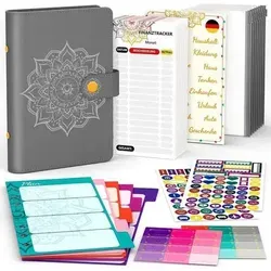 Budget Planner Deutsch A6 Finanzplaner Haushaltsbuch - Effizienter Budget Planner für die Finanzorganisation im A6-Format. Nachhaltiges Design und umfassende Anleitungen auf Deutsch – ideal für langfristige Nutzung und perfekte Geschenke zu besonderen Anlässen.