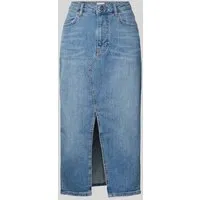 RICHROYAL Jeansrock blau 30 - Stylischer Jeansrock in Denim Blue, ideal für den casual Look. Aus 98% Baumwolle und 2% Elasthan für optimalen Tragekomfort. Mit Eingrifftaschen und verdecktem Reißverschluss.