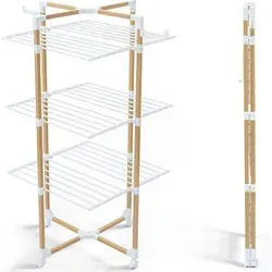 VOUNOT Wäscheständer Turm 3 Ebenen