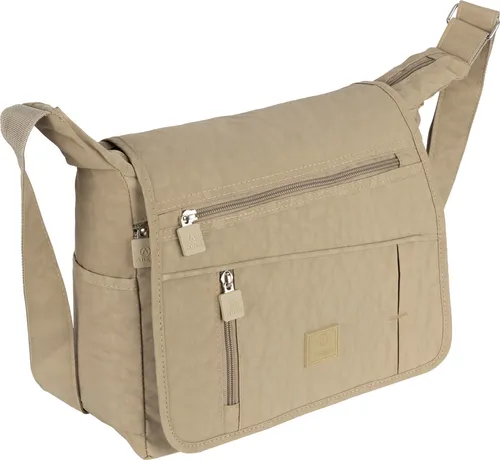 Damen Tasche Schultertasche Umhängetasche Crossover Bag Shopper (9066) BEIGE