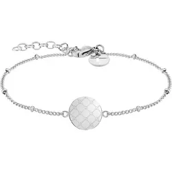 Tamaris Damen Armband in Silber aus Edelstahl - Elegantes Damenarmband aus hochwertigem Edelstahl mit Kugelelementen und Logomania-Anhänger, ideal als Geschenk in original Tamaris Verpackung.