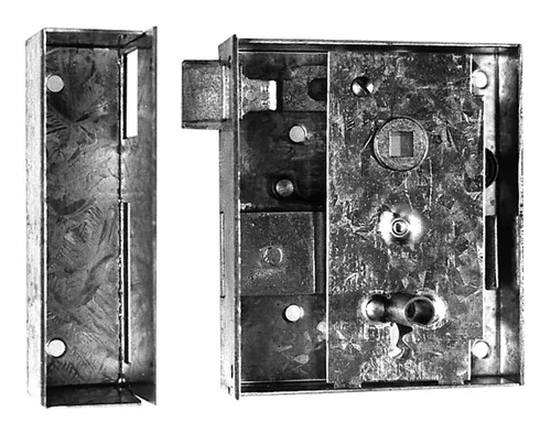 Bever & Klophaus Universal Kastenschloss Nr.7 Buntbart links einwärts - 7LE - Hochwertiges Kastenschloss für links einwärts öffnende Türen, ideal für Sicherheit und Langlebigkeit in Ihrem Zuhause.