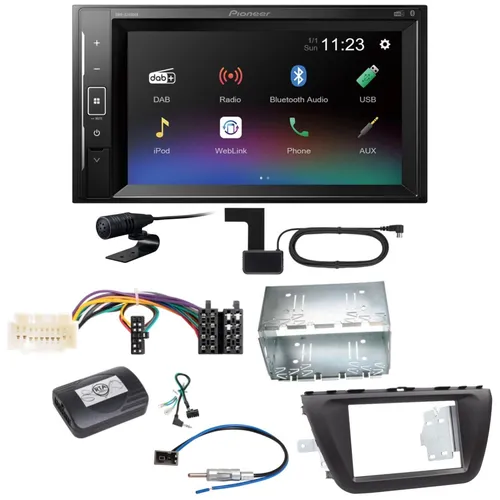 Pioneer DMH-A240DAB Digitalradio Bluetooth Einbauset für Suzuki SX4 S-Cross