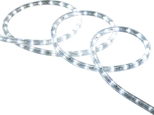 LED-Schlauch Rund 220V AC 36 LEDs/m Kaltweiss IP65 nach Mass Schnitt alle 100 cm 3 m