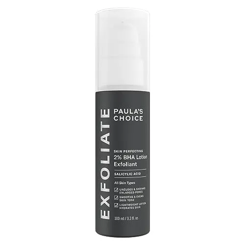 Paula's Choice SKIN PERFECTING 2% BHA Lotion Peeling - Peeling für alle Hauttypen, reduziert Pickel und Mitesser mit Salicylsäure, hydratisiert und verbessert den Hautton.