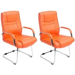 CLP 2er Set XXL-Freischwinger Attila I in orange von CLP